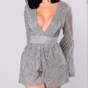 Silver romper